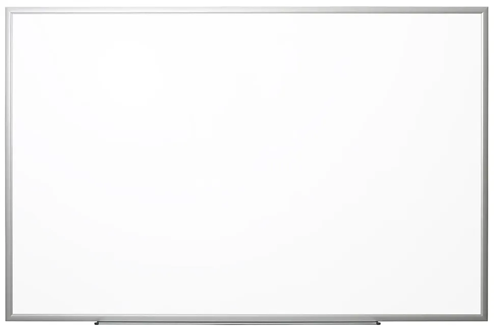 Realspace™ Magnetic Dry-Erase Whiteboard, 36" x 48", Aluminum Frame With Silver Finish