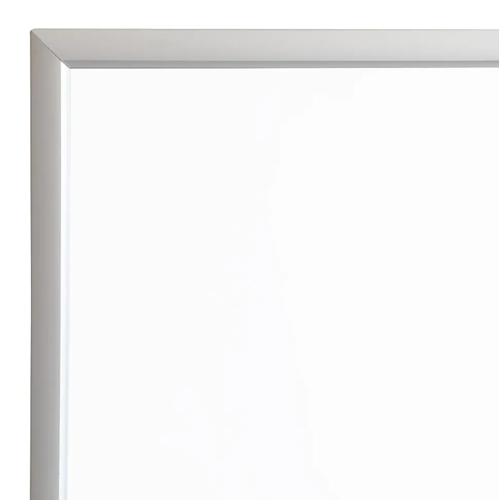 Realspace™ Magnetic Dry-Erase Whiteboard, 36" x 48", Aluminum Frame With Silver Finish