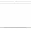 Realspace™ Magnetic Dry-Erase Whiteboard, 48'' x 72" , Aluminum Frame With Silver Finish