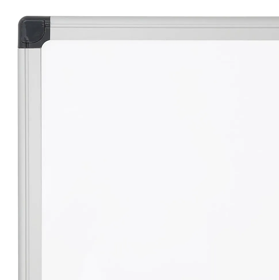 Realspace™ Magnetic Dry-Erase Whiteboard, 24" x 36", Aluminum Frame With Silver Finish