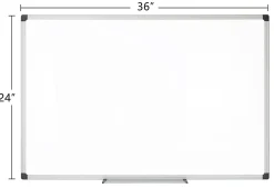 Realspace™ Magnetic Dry-Erase Whiteboard, 24