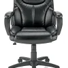 Realspace® Mayhart Vinyl Mid-Back Task Office Chair, Black, BIFMA Compliant