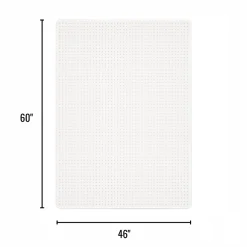 Realspace⢠Medium Pile Chair Mat, Ramped Edge, 46" x 60", Clear