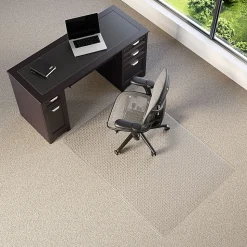 Realspace™ Medium Pile Chair Mat, Ramped Edge, 46