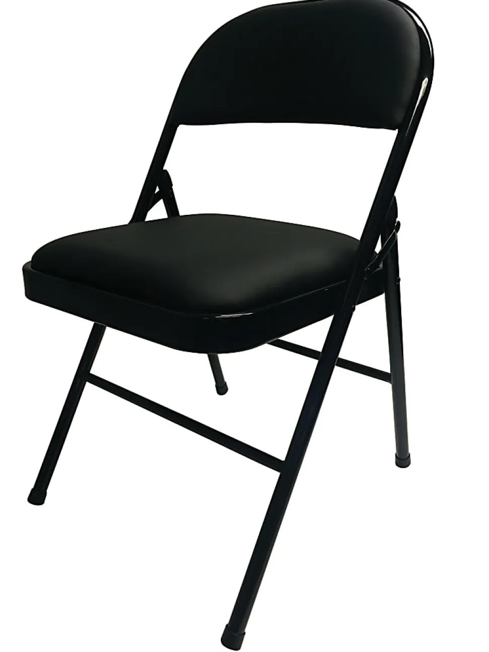 Realspace® Metal Folding Chair, Black