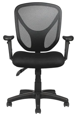 Realspace® MFTC 200 Ergonomic Mesh Mid-Back Task Office Chair, Black, BIFMA Compliant