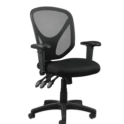 Realspace® MFTC 200 Ergonomic Mesh Mid-Back Task Office Chair, Black, BIFMA Compliant