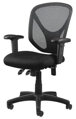 Realspace® MFTC 200 Ergonomic Mesh Mid-Back Task Office Chair, Black, BIFMA Compliant
