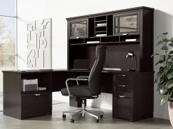 Realspace® Modern Comfort Modee Vegan Leather High-Back Executive Office Chair, Black/Chrome, BIFMA Compliant