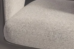 Realspace® Modern Comfort Picali Bouclé Fabric/Vegan Leather Low-Back Task Office Chair, White Stone/Gray/Brushed Nickel, BIFMA Compliant