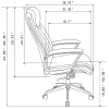 Realspace® Modern Comfort Verismo Bonded Leather High-Back Executive Office Chair, Brown/Chrome, BIFMA Compliant