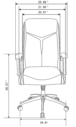 Realspace® Modern Comfort Verismo Bonded Leather High-Back Executive Office Chair, Brown/Chrome, BIFMA Compliant