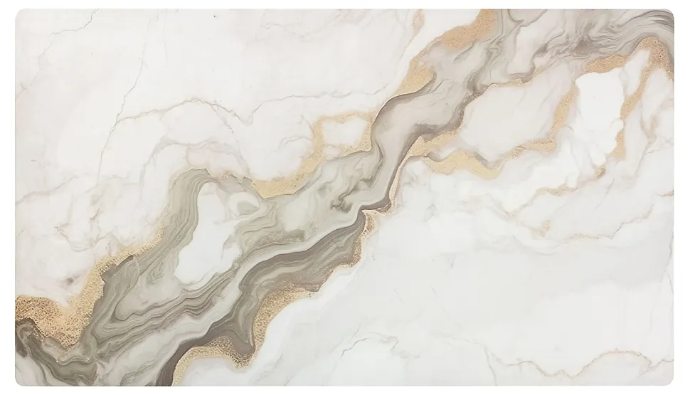 Realspace™ Modern Desk Pad, 14-3/4" x 26", 30% Recycled, Natural Marble