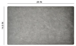 Realspace™ Modern Desk Pad, 14-3/4" x 26", 30% Recycled, Gray