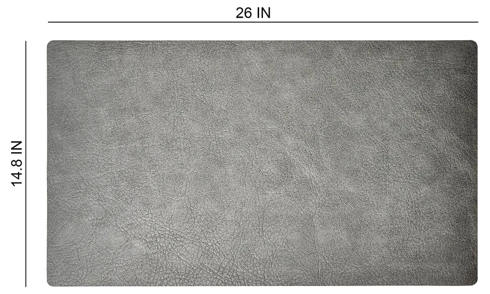 Realspace™ Modern Desk Pad, 14-3/4" x 26", 30% Recycled, Gray