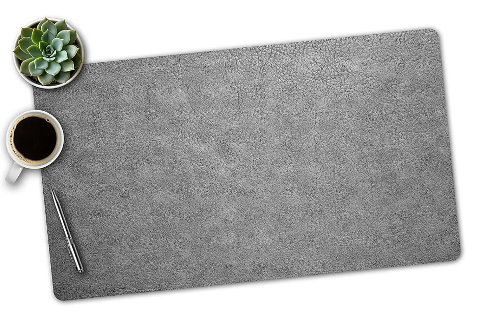 Realspace™ Modern Desk Pad, 14-3/4" x 26", 30% Recycled, Gray