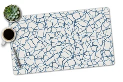 Realspace™ Modern Desk Pad, 14-3/4" x 26, 30% Recycled, Blue Abstract