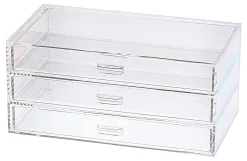 Realspace® Opaline Acrylic 3-Drawer Desktop Organizer, 4-5/16