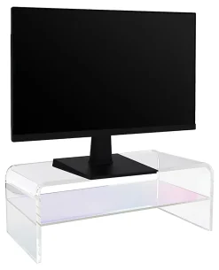 Realspace® Opaline Acrylic Monitor Stand, 7-1/2