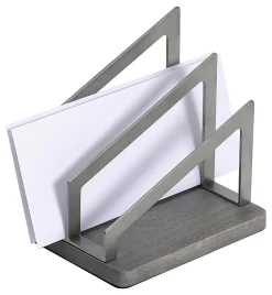 Realspace® Orix Wood/Metal Letter Sorter, 7