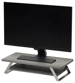 Realspace® Orix Wood/Metal Monitor Stand With Shelf, 5