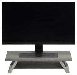 Realspace® Orix Wood/Metal Monitor Stand With Shelf, 5