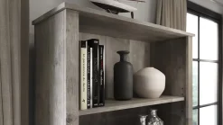 Realspace® Peakwood 71"H 5-Shelf Bookcase, Smoky Brown