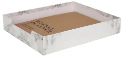 Realspace® 4-Piece Desk Accessory Set, Gray Marble