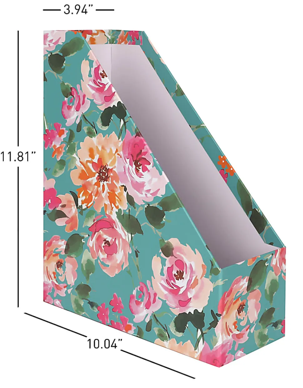 Realspace® 4-Piece Desk Accessory Set, Floral