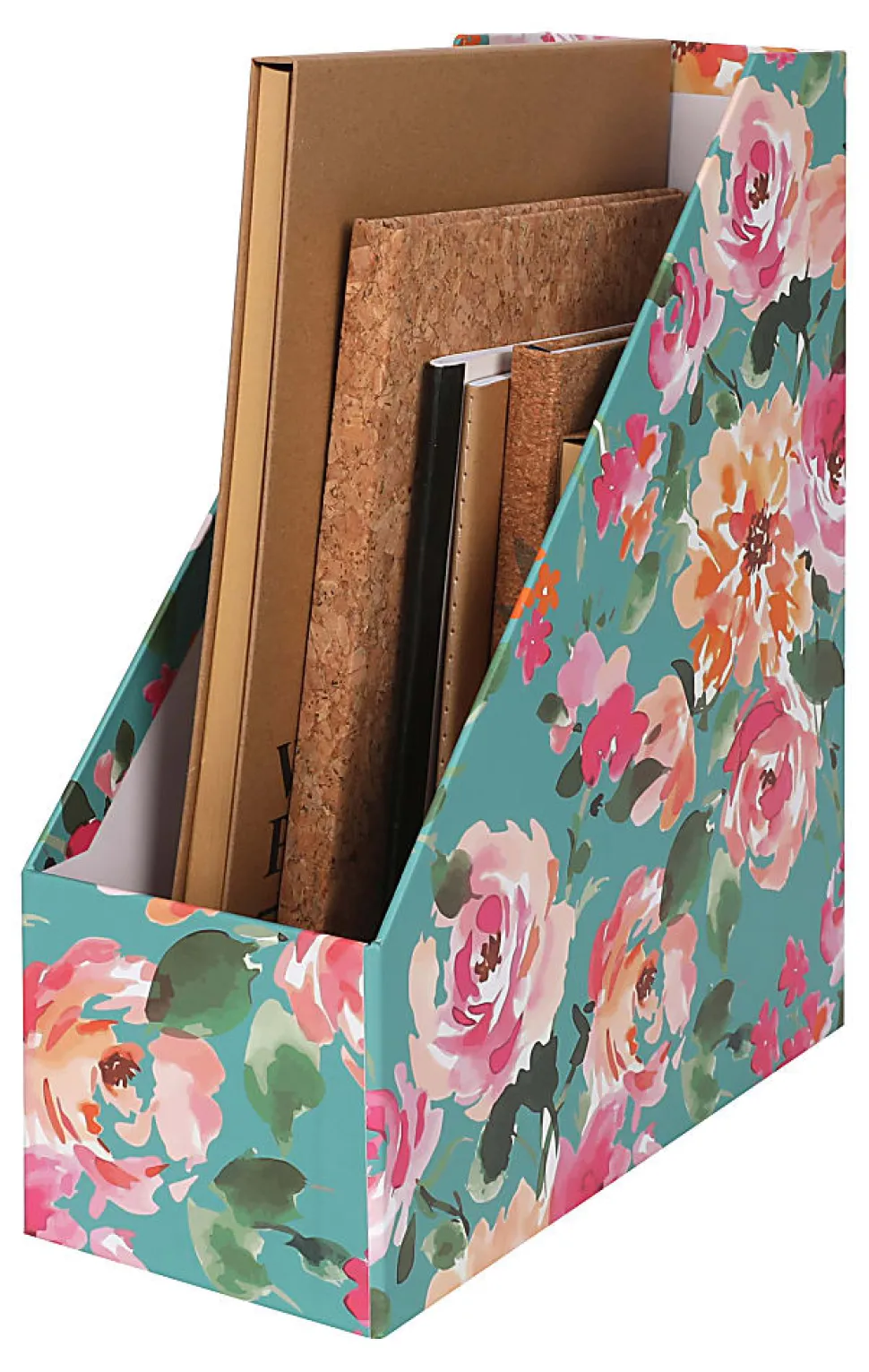 Realspace® 4-Piece Desk Accessory Set, Floral