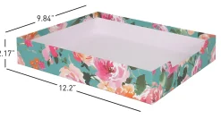 Realspace® 4-Piece Desk Accessory Set, Floral