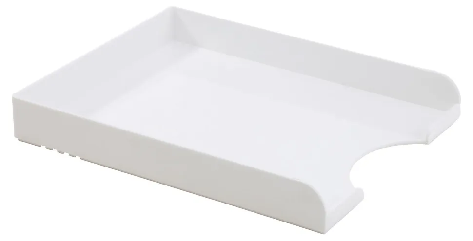 Realspace® Plastic Letter Tray, White