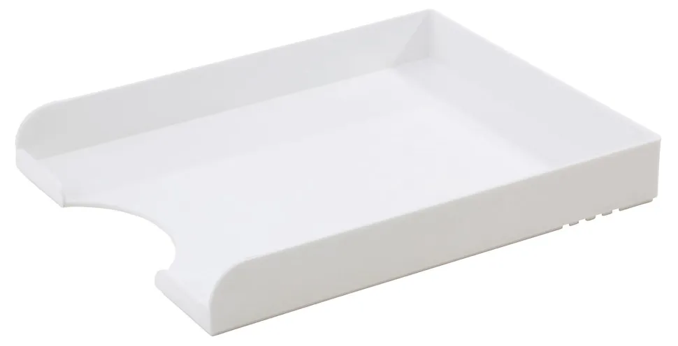 Realspace® Plastic Letter Tray, White