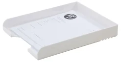 Realspace® Plastic Letter Tray, White