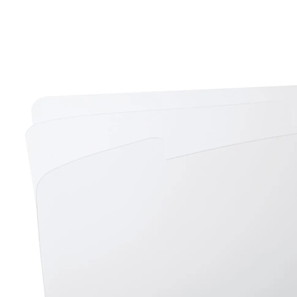 Realspace™ Poly Expanding File Folder, 8-Pocket, Letter Size, 4" Expansion, White/Black Dots
