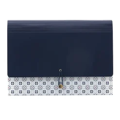 Realspace™ Poly File Folder, 13-Pocket, Letter Size, 9-1/2