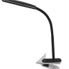 Realspace™ Pressler LED Desk/Clip Combination Lamp with USB Charging Port, 17"H, Black