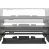 Realspace® P20 Standing Desk Converter With USB And Keyboard Tray, 19-3/10"H x 35-2/5"W x 23-1/5"D, Black