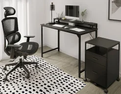 Realspace® Radano Mesh High-Back Executive Office Chair, Black, BIFMA Compliant