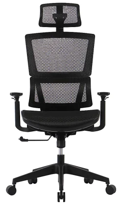 Realspace® Radano Mesh High-Back Executive Office Chair, Black, BIFMA Compliant