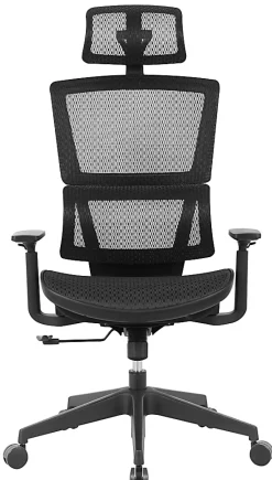 Realspace® Radano Mesh High-Back Executive Office Chair, Black, BIFMA Compliant
