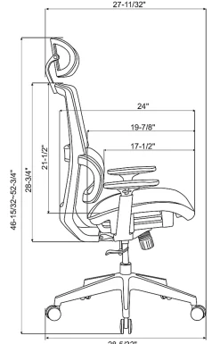 Realspace® Radano Mesh High-Back Executive Office Chair, Black, BIFMA Compliant