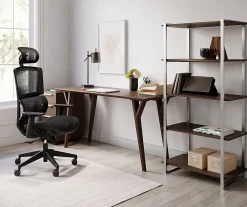 Realspace® Radano Mesh High-Back Executive Office Chair, Black, BIFMA Compliant