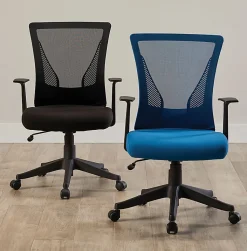 Realspace® Radley Mesh Mid-Back Task Office Chair, Black, BIFMA Compliant