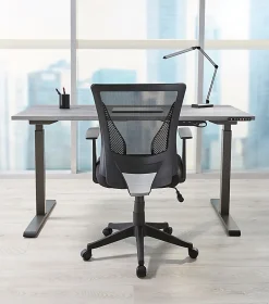 Realspace® Radley Mesh Mid-Back Task Office Chair, Black, BIFMA Compliant