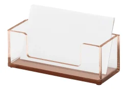 Realspace® Rose Gold Acrylic Business Card Holder