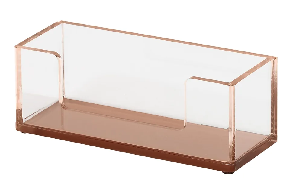 Realspace® Rose Gold Acrylic Business Card Holder