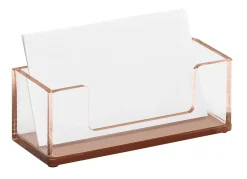 Realspace® Rose Gold Acrylic Business Card Holder