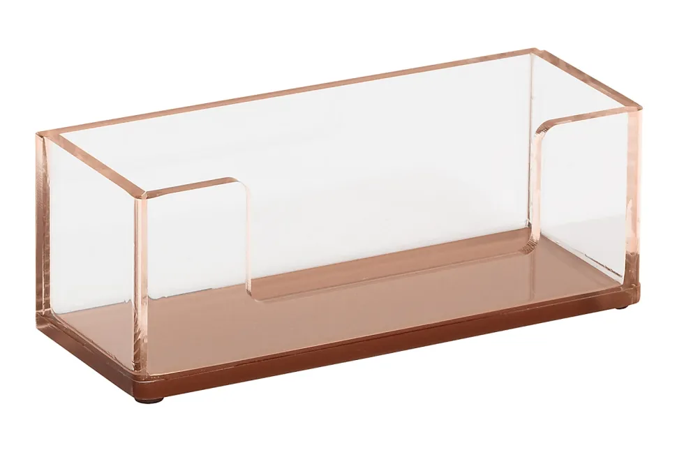 Realspace® Rose Gold Acrylic Business Card Holder