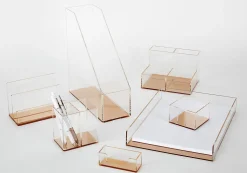 Realspace® Rose Gold Acrylic Memo Holder